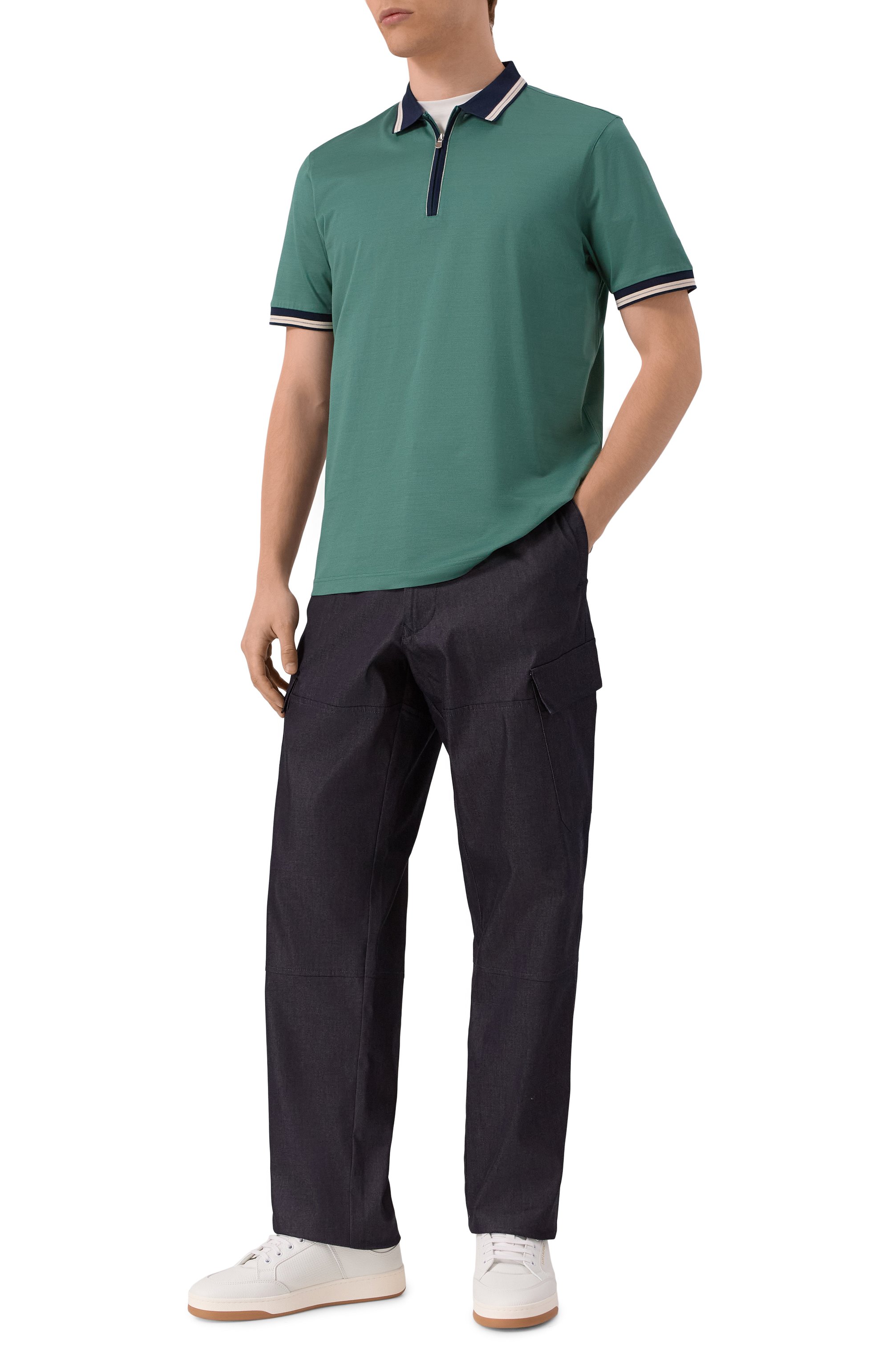 Хлопковое поло GRAN SASSO, арт. 60147/74219, фото 2