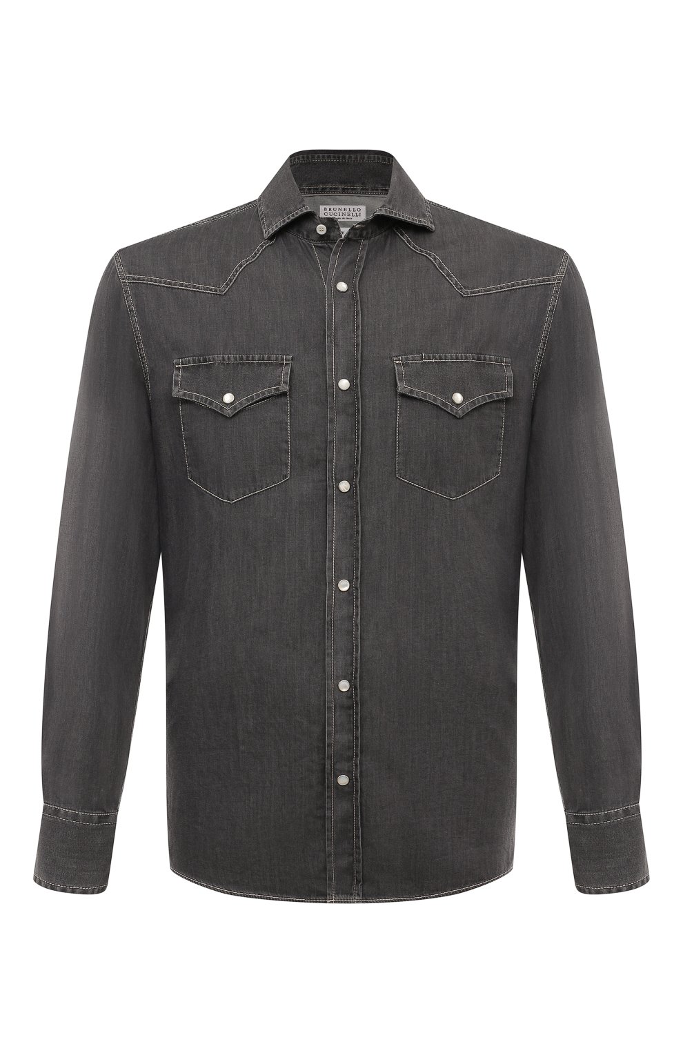 Джинсовая рубашка BRUNELLO CUCINELLI, арт. MR683B2036, фото 1