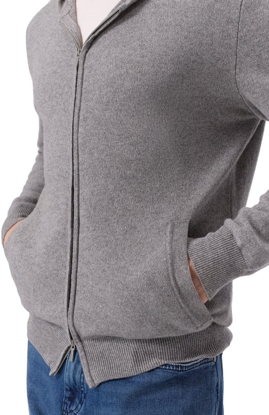 Кашемировый кардиган Andrea Campagna TS01-2221 Серый  TS01-2221 Фото 5