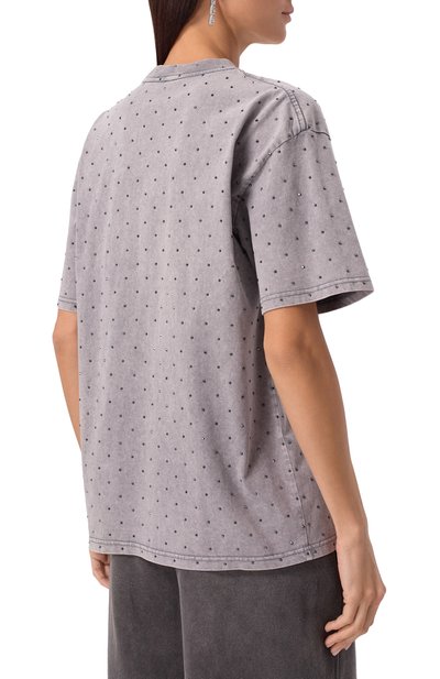 Хлопковая футболка с отделкой стразами FLASHIN, арт. FS25TVRH, фото 4