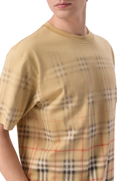 Хлопковая футболка BURBERRY, арт. 8119022, фото 5