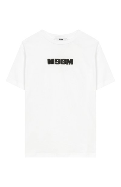 Хлопковая футболка MSGM KIDS, арт. S6MSJUTH072
