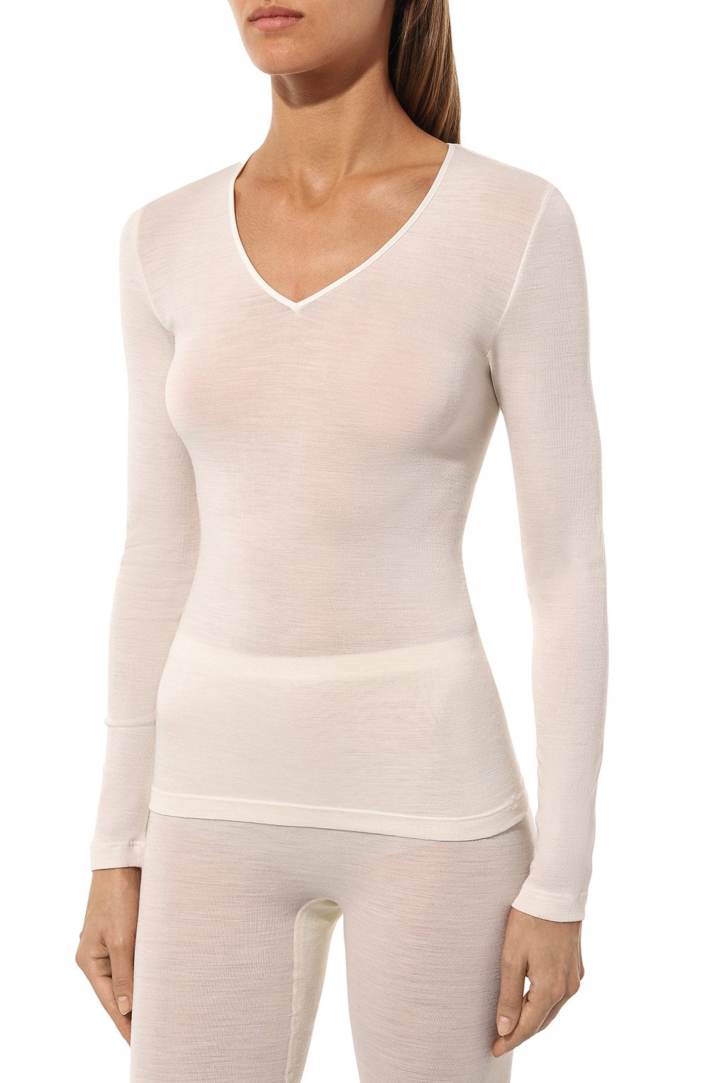 Лонгслив из шерсти и шелка HANRO, арт. 071418, фото 3