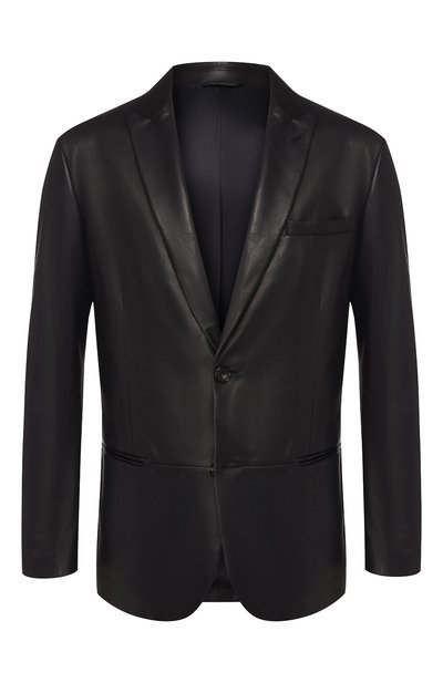 Мужской кожаный пиджак GIORGIO ARMANI, арт. 4SG04P/4SP26