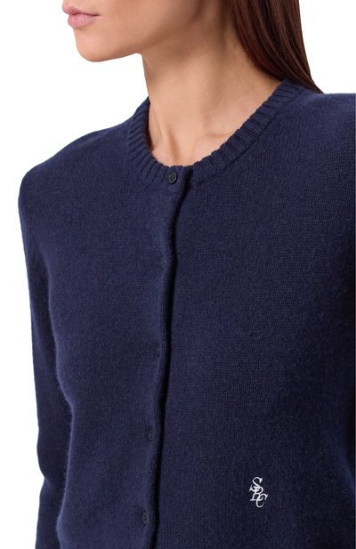 Кардиган из шерсти и кашемира SPORTY AND RICH, арт. WS07364302BL106, фото 5