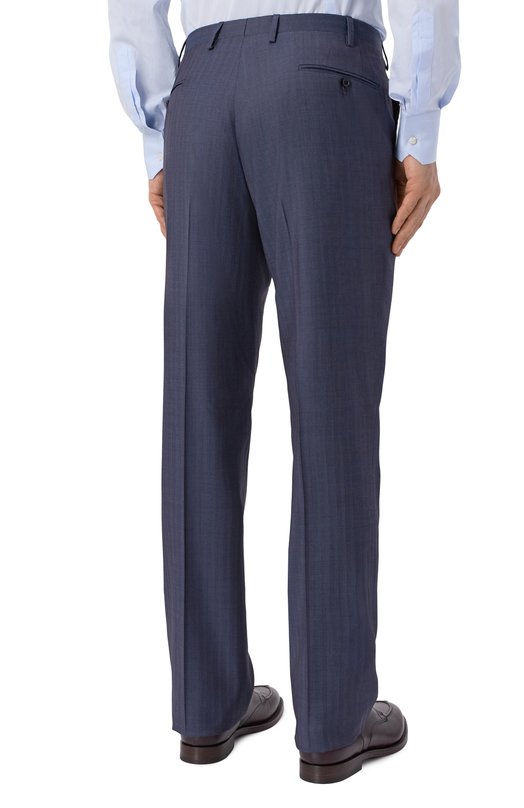 Шерстяной костюм Kiton UA81K0641G Синий  UA81K0641G Фото 5