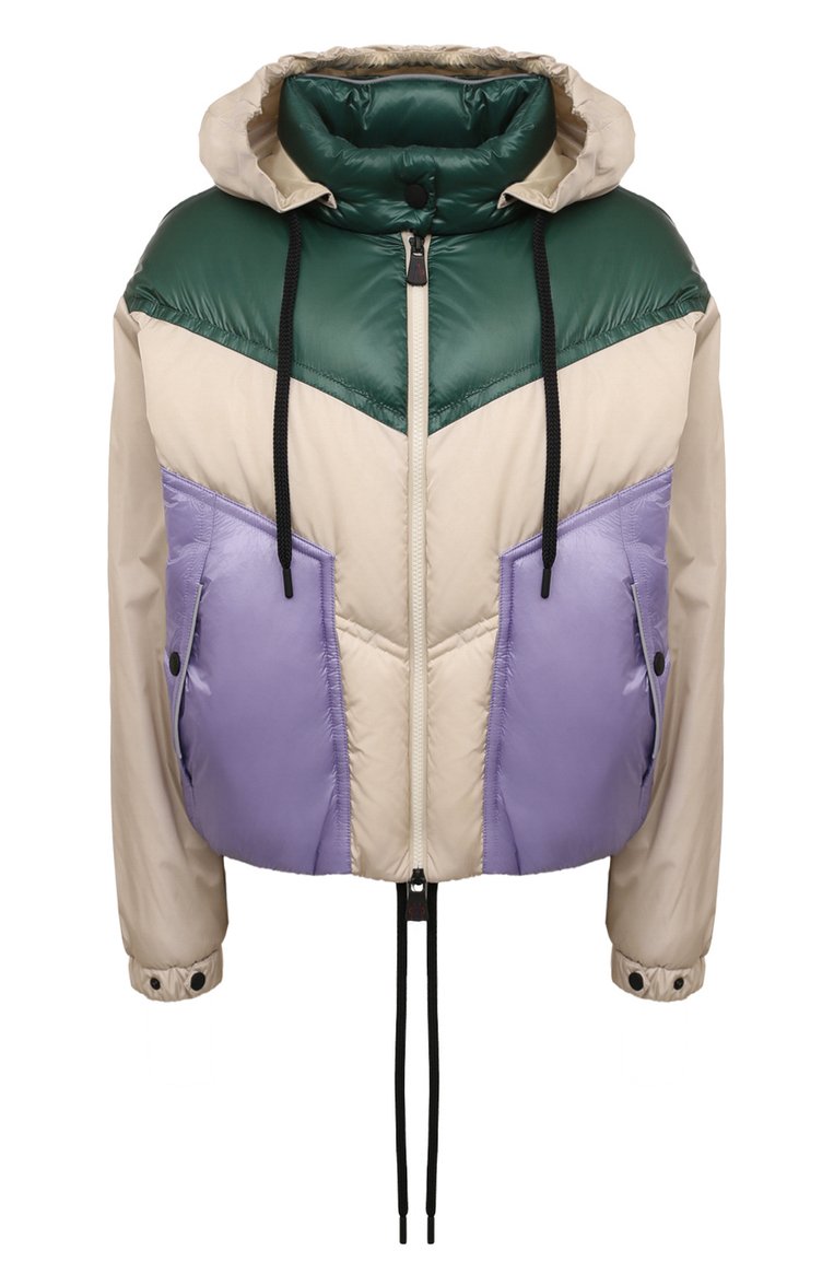Женская пуховая куртка MONCLER GRENOBLE разноцветного цвета, арт. 1A000-10-54155 | Фото 1 (Рукава: Длинные; Длина (верхняя одежда): Короткие; Материал внешний: Синтетический материал; Материал подклада: Синтетический материал; Материал утеплителя: Пух и перо; Кросс-КТ: Утепленные, Куртка; Стили: Спорт-шик)