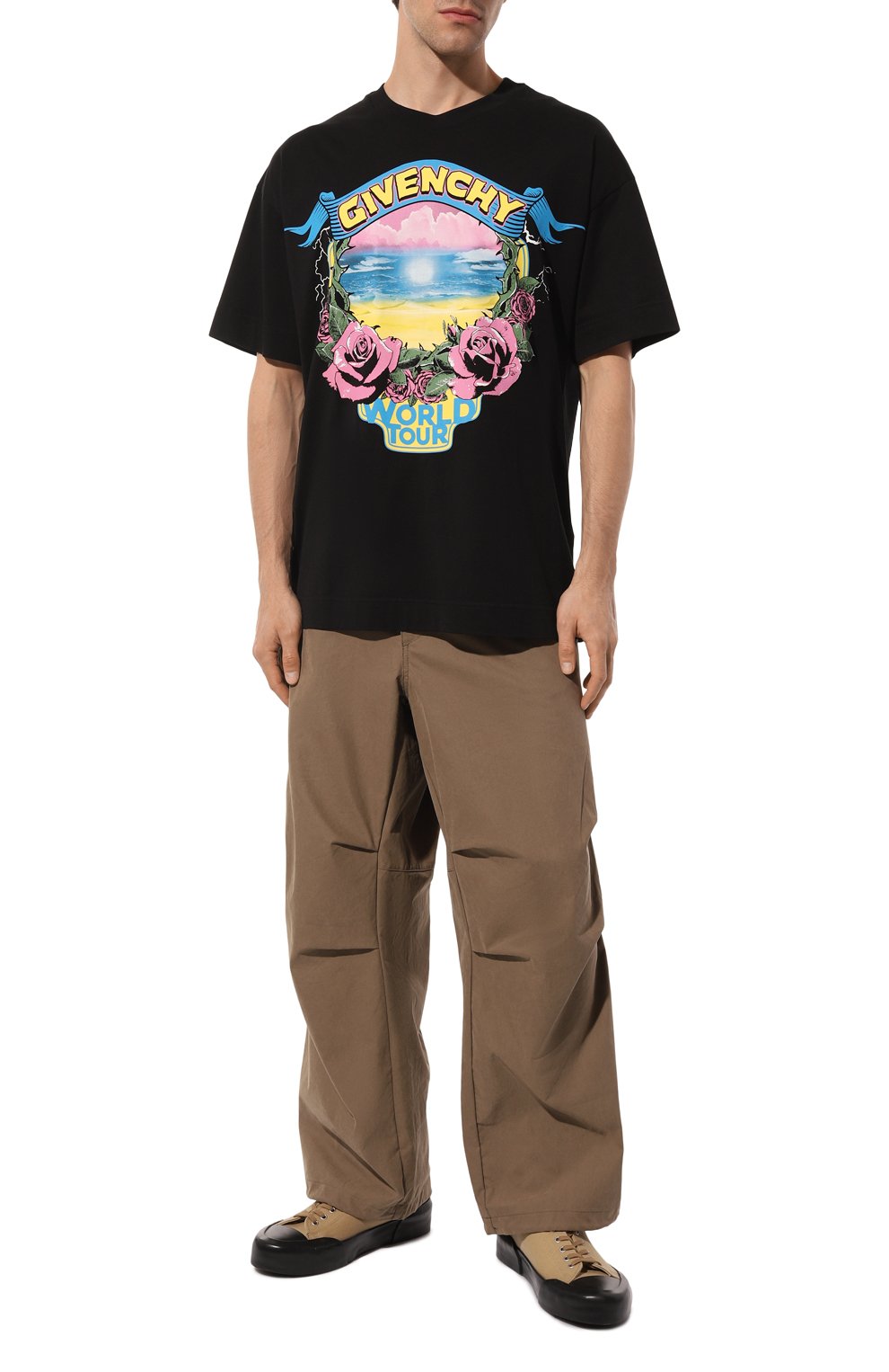 Хлопковая футболка GIVENCHY, арт. BM71JA3YJ7, фото 2