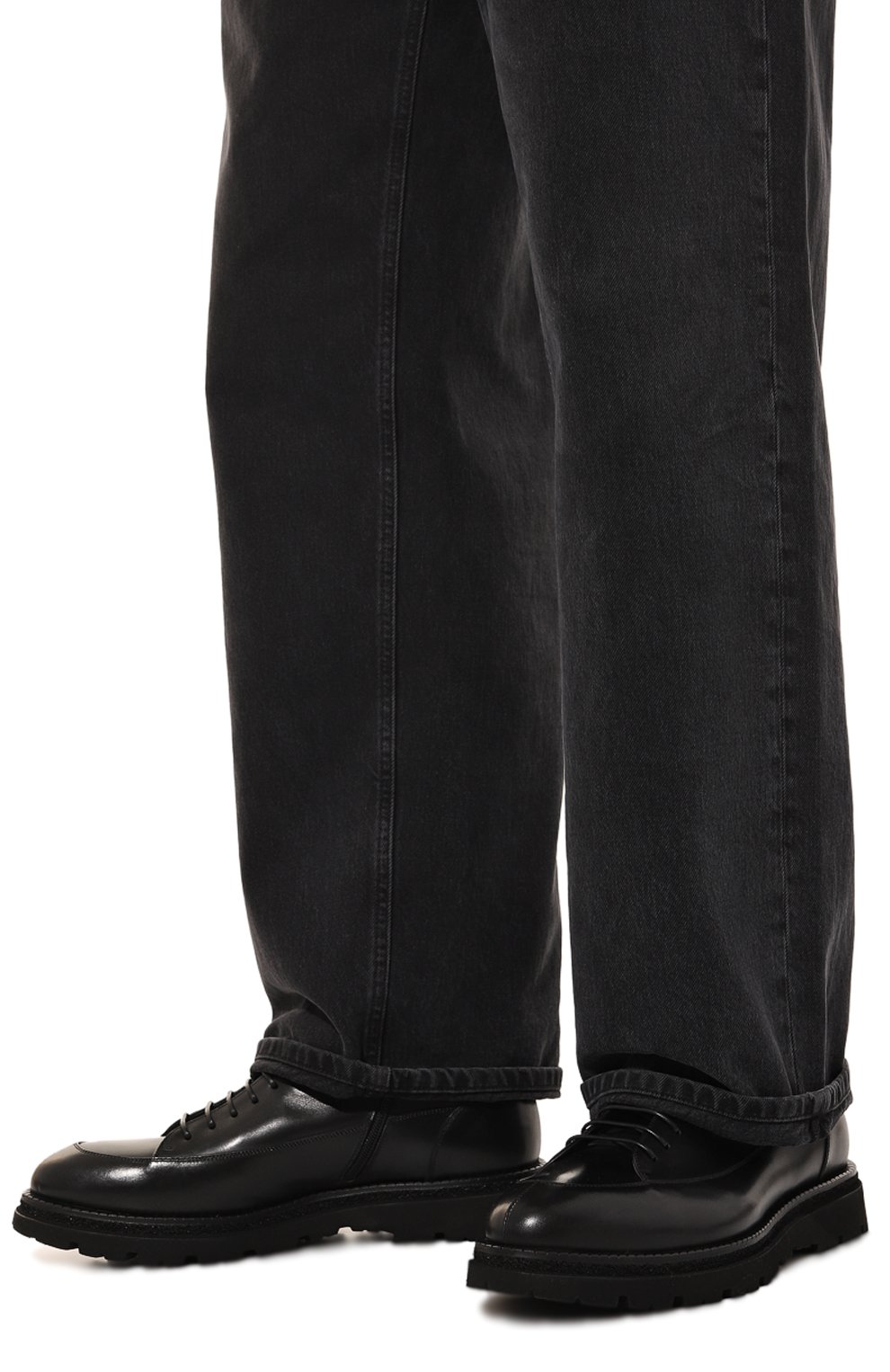 Кожаные ботинки W.GIBBS черного цвета по цене 52750 руб., арт. 0128040/VIT.B0X, фото 3 Кожаные ботинки W.GIBBS, арт. 0128040/VIT.B0X, фото 3