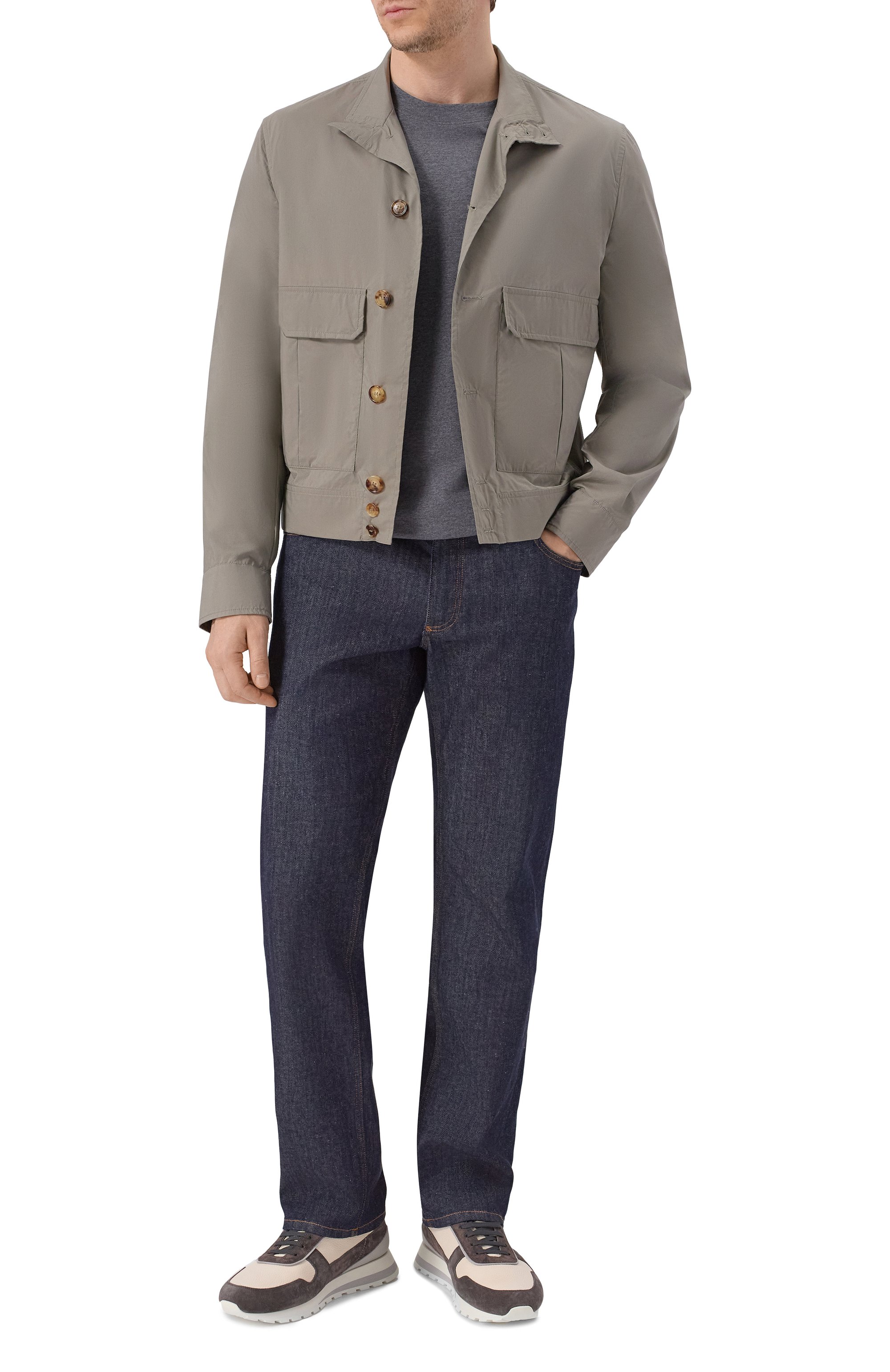 Хлопковый лонгслив BRUNELLO CUCINELLI, арт. M0B137407, фото 2