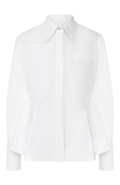 Женская хлопковая рубашка VICTORIA, VICTORIA BECKHAM, арт. SHVV 162A PAW19 STRIPED SHIRTING