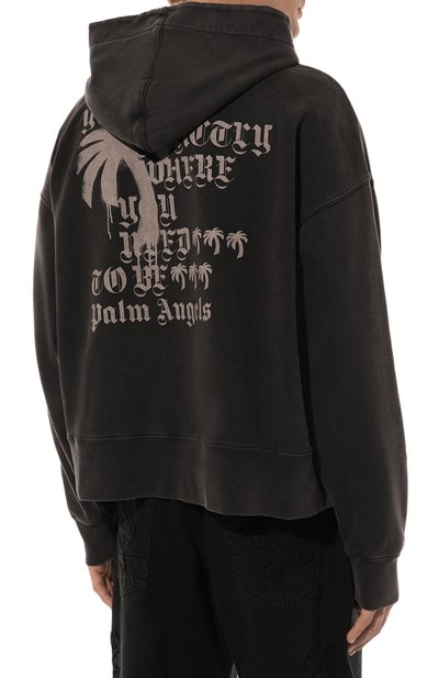 Хлопковое худи PALM ANGELS, арт. PMBB058F24FLE002, фото 4