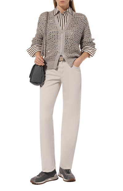 Кардиган из шелка и льна BRUNELLO CUCINELLI, арт. MEA360416P, фото 2