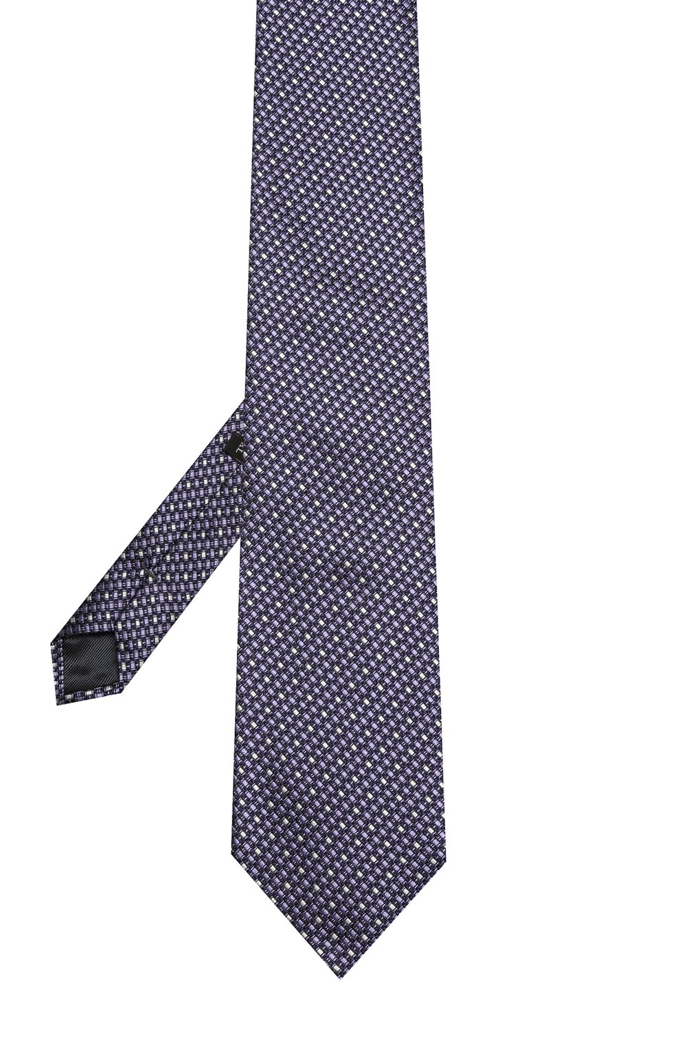 Шелковый галстук с узором ZEGNA фиолетового цвета по цене 21400 руб., арт. Z9D821XW, фото 2 Шелковый галстук с узором ZEGNA, арт. Z9D821XW, фото 2