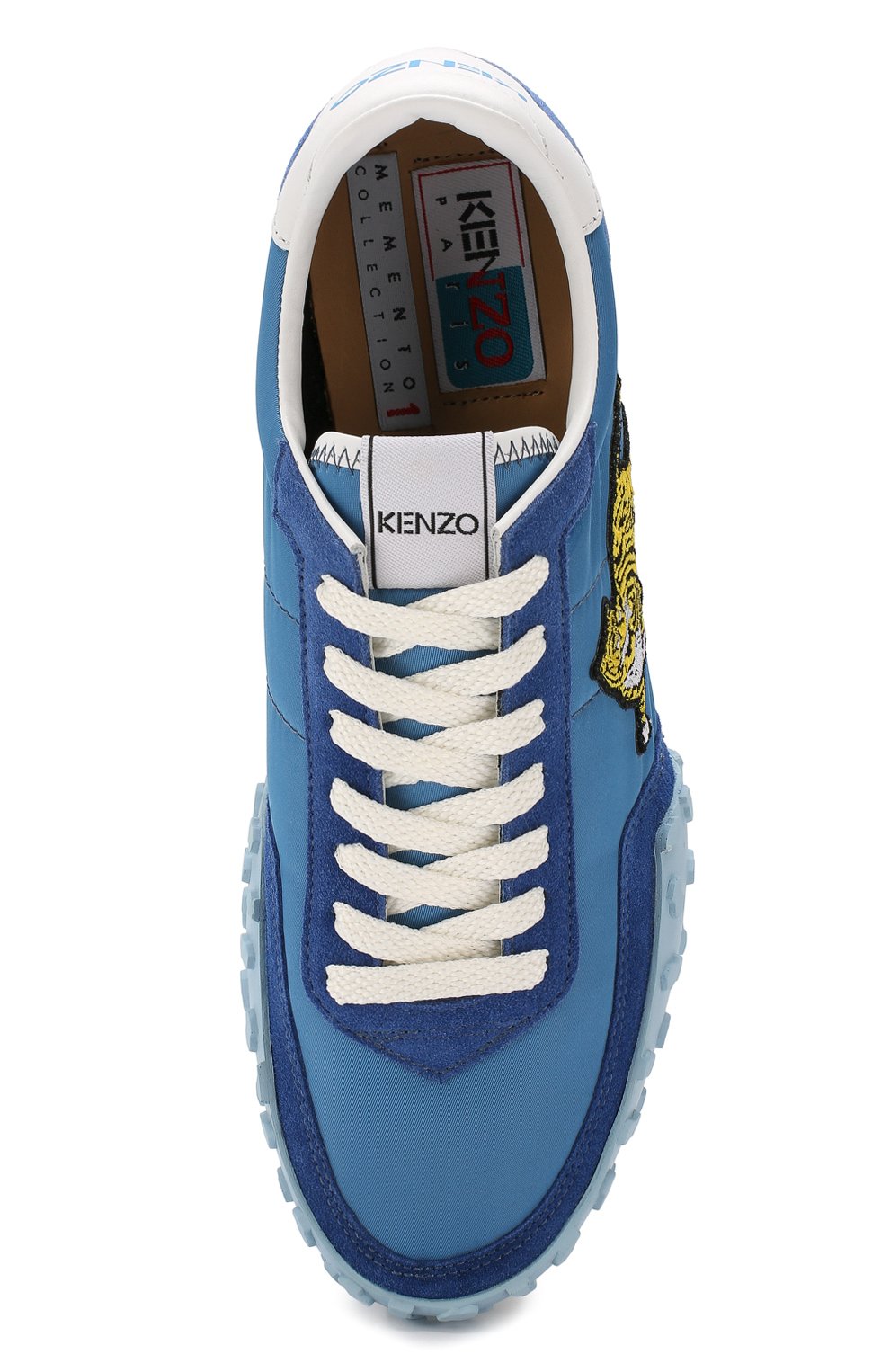 Текстильные кроссовки move KENZO синего цвета по цене 32900 руб., арт. F765SN122F92, фото 5 Текстильные кроссовки move KENZO, арт. F765SN122F92, фото 5