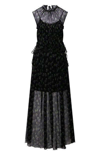 Шелковое платье MSGM, арт. 3042MDA101 217355, фото 1