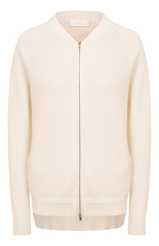 Кардиган из шелка и хлопка MVST WS61-608MU Кремовый WS61-608MU