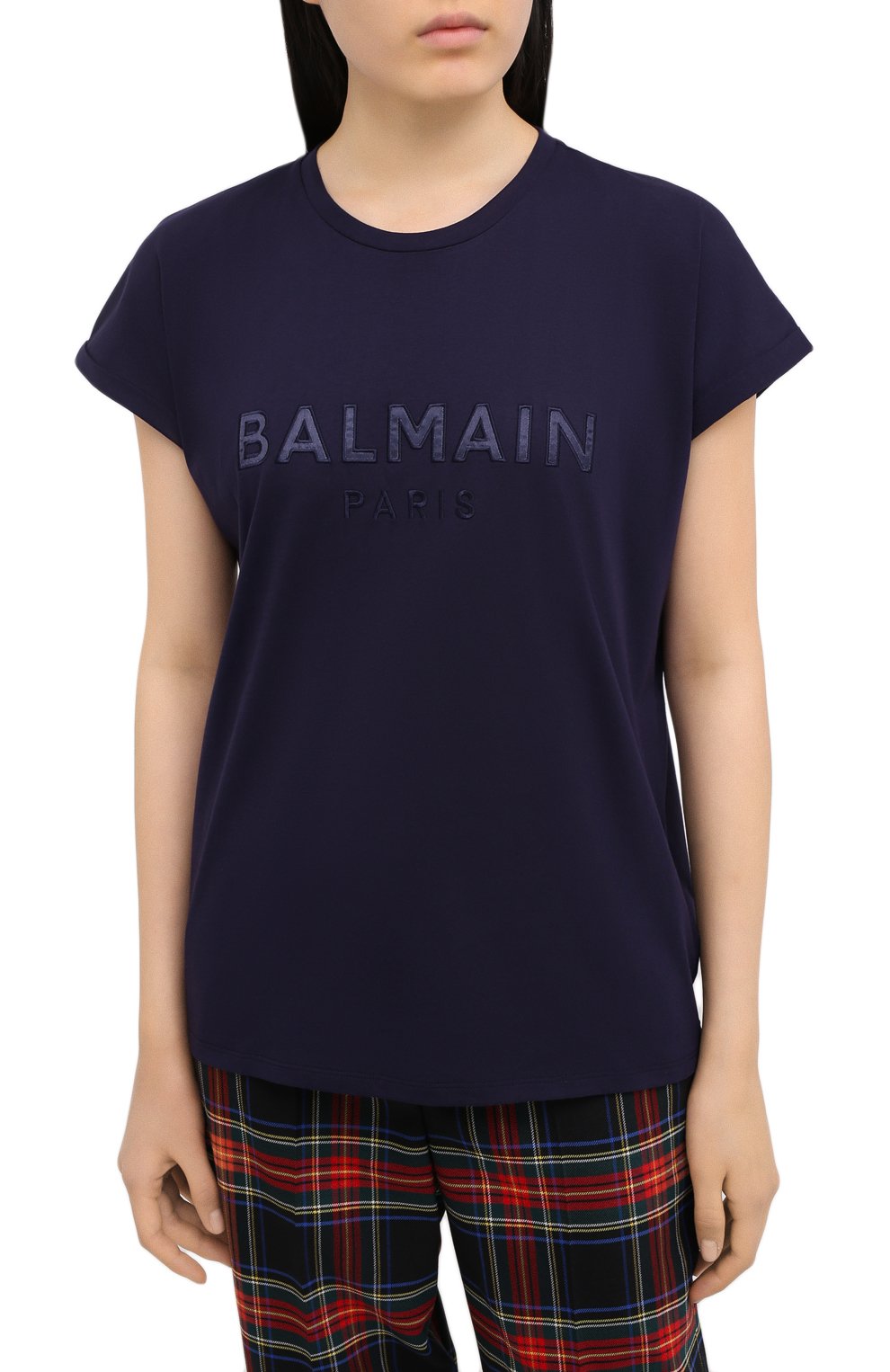 Хлопковая футболка BALMAIN, арт. UF01351/I590, фото 3