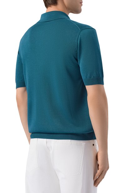 Шелковое поло KITON, арт. UMK0851, фото 4