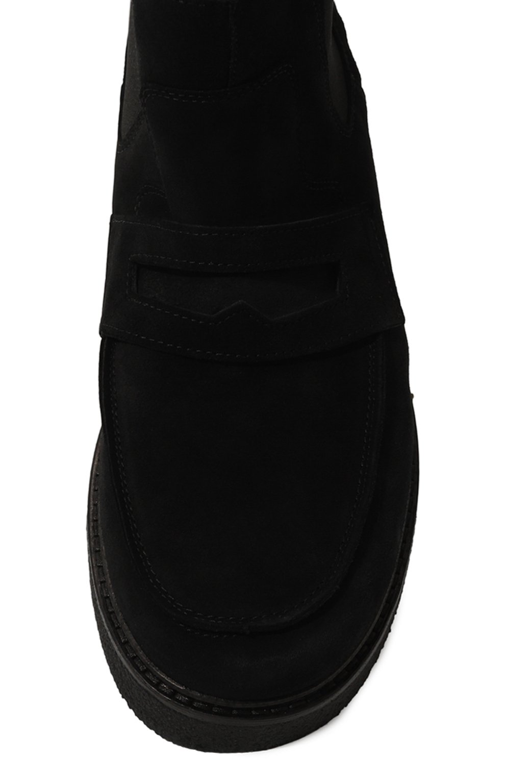 Замшевые челси INUIKII черного цвета по цене 38850 руб., арт. 55207-090, фото 6 Замшевые челси INUIKII, арт. 55207-090, фото 6