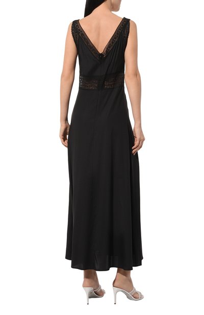 Шелковое платье P.A.R.O.S.H. черного цвета по цене 69950 руб., арт. D725299, фото 4 Шелковое платье P.A.R.O.S.H., арт. D725299, фото 4