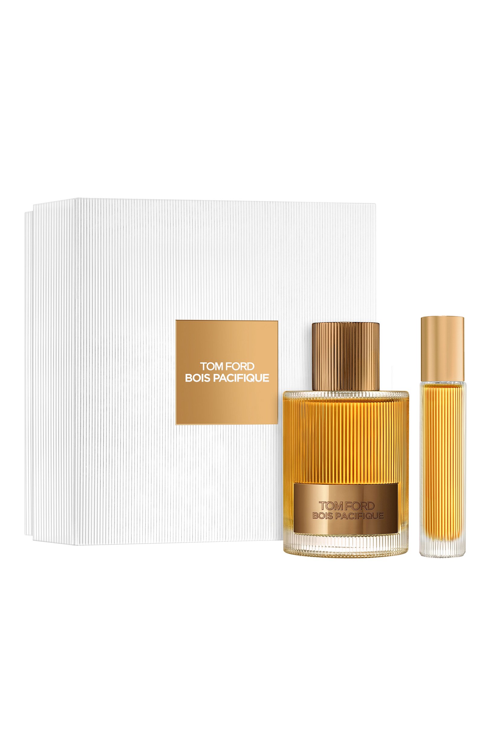 Набор bois pacifique eau de parfum set with travel spray (100+10ml) TOM FORD бесцветного цвета по цене 30000 руб., арт. T5PQ-01, фото 1 Набор bois pacifique eau de parfum set with travel spray (100+10ml) TOM FORD, арт. T5PQ-01, фото 1