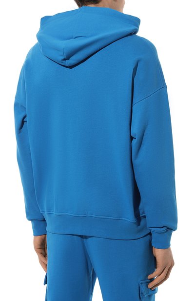 Хлопковая толстовка HINNOMINATE синего цвета по цене 18050 руб., арт. HUS3/HNM184, фото 4 Хлопковая толстовка HINNOMINATE, арт. HUS3/HNM184, фото 4