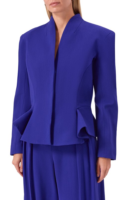 Жакет из вискозы и шерсти Mugler 25F1VE0466196 Синий  25F1VE0466196 Фото 3