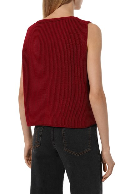 Жилет LESYANEBO бордового цвета по цене 9600 руб., арт. LN08H-0301_FF, фото 4 Жилет LESYANEBO, арт. LN08H-0301_FF, фото 4