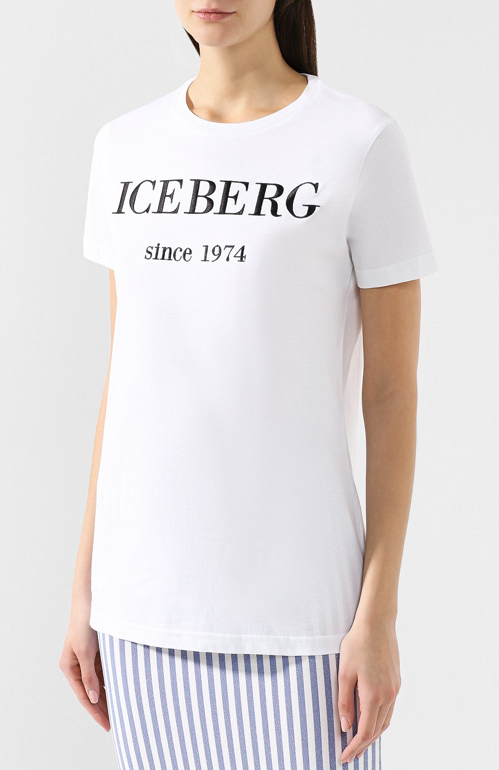 Хлопковая футболка ICEBERG, арт. 19E I2P0/F09A/6331, фото 3