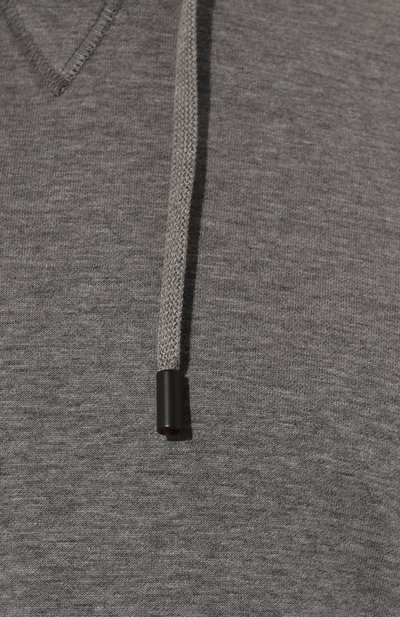 Худи из хлопка и кашемира CAPOBIANCO, арт. 17M433.LB00., фото 5