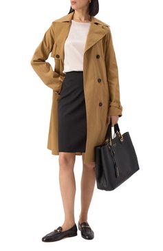 Женский шелковый топ EMPORIO ARMANI молочного цвета, арт. 8N2K15/2NXXZ | Фото 2 (Драгоценные камни: Проставлено; Материал внешний: Шелк; Рукава: Короткие; Материал сплава: Проставлено; Длина (для топов): Стандартные; Стили: Кэжуэл; Женское Кросс-КТ: Блуза-одежда; Принт: Без принта)