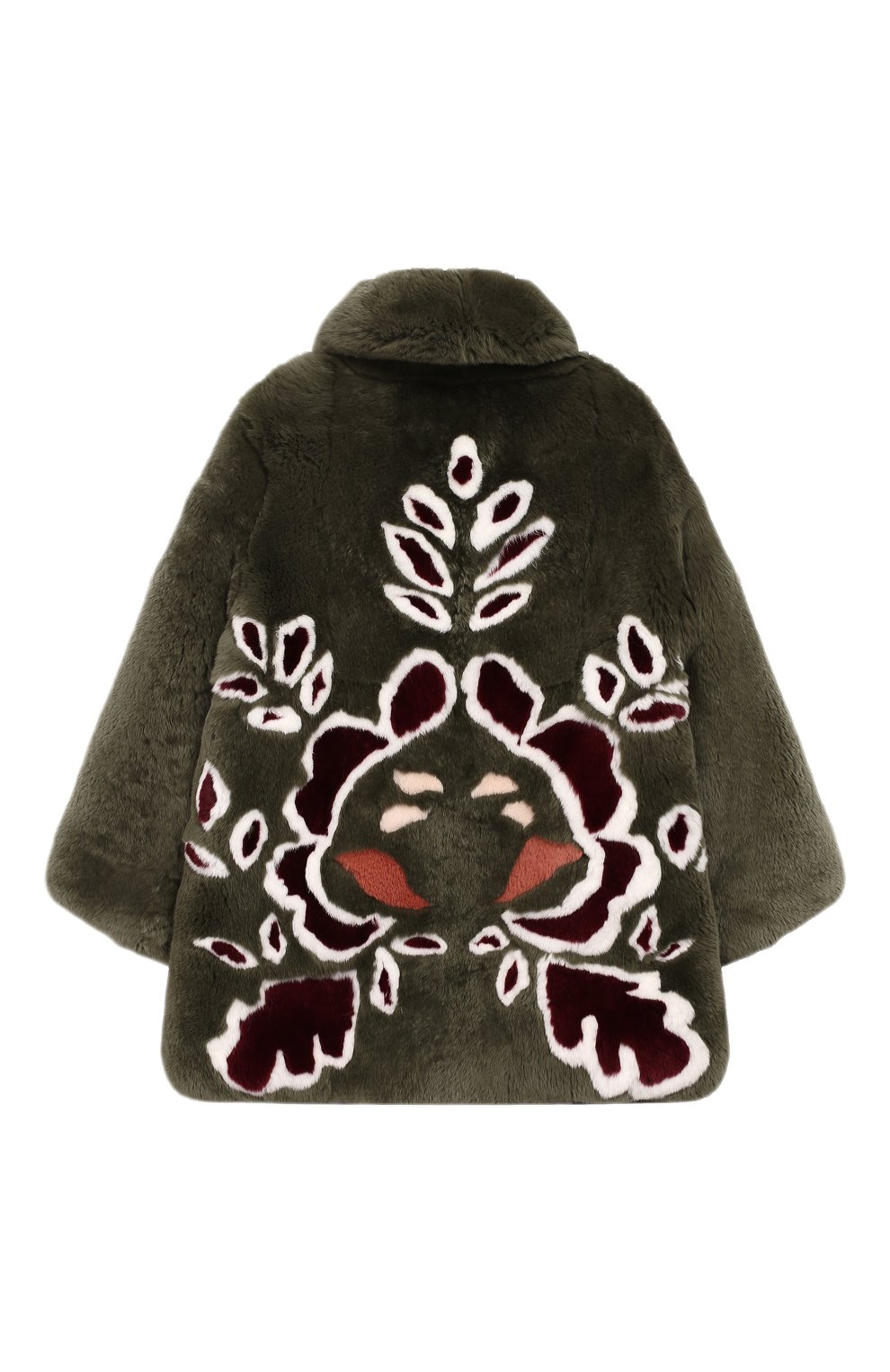 Шуба из кролика YVES SALOMON ENFANT, арт. 20WEM312LGREVE/4-6, фото 2