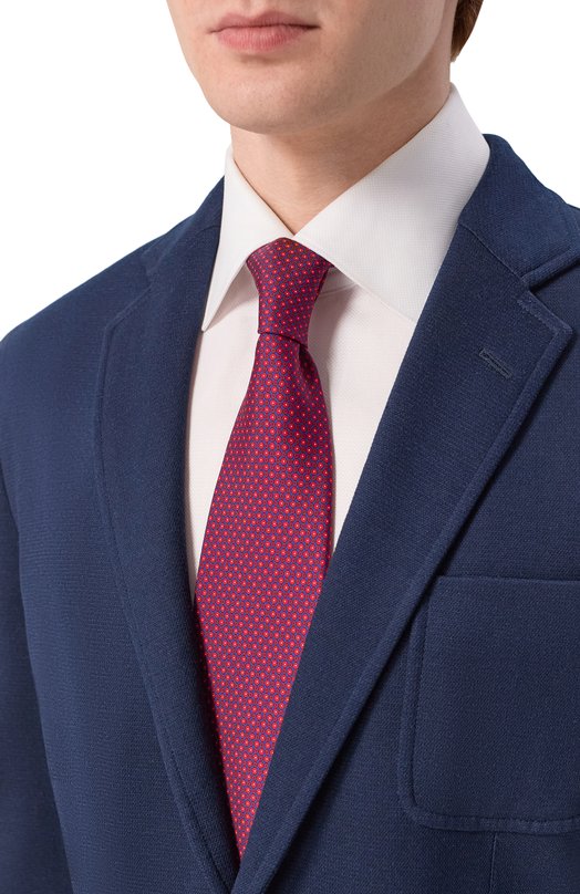 Шелковый комплект из галстука и платка Stefano Ricci DH/59100 Красный  DH/59100 Фото 2