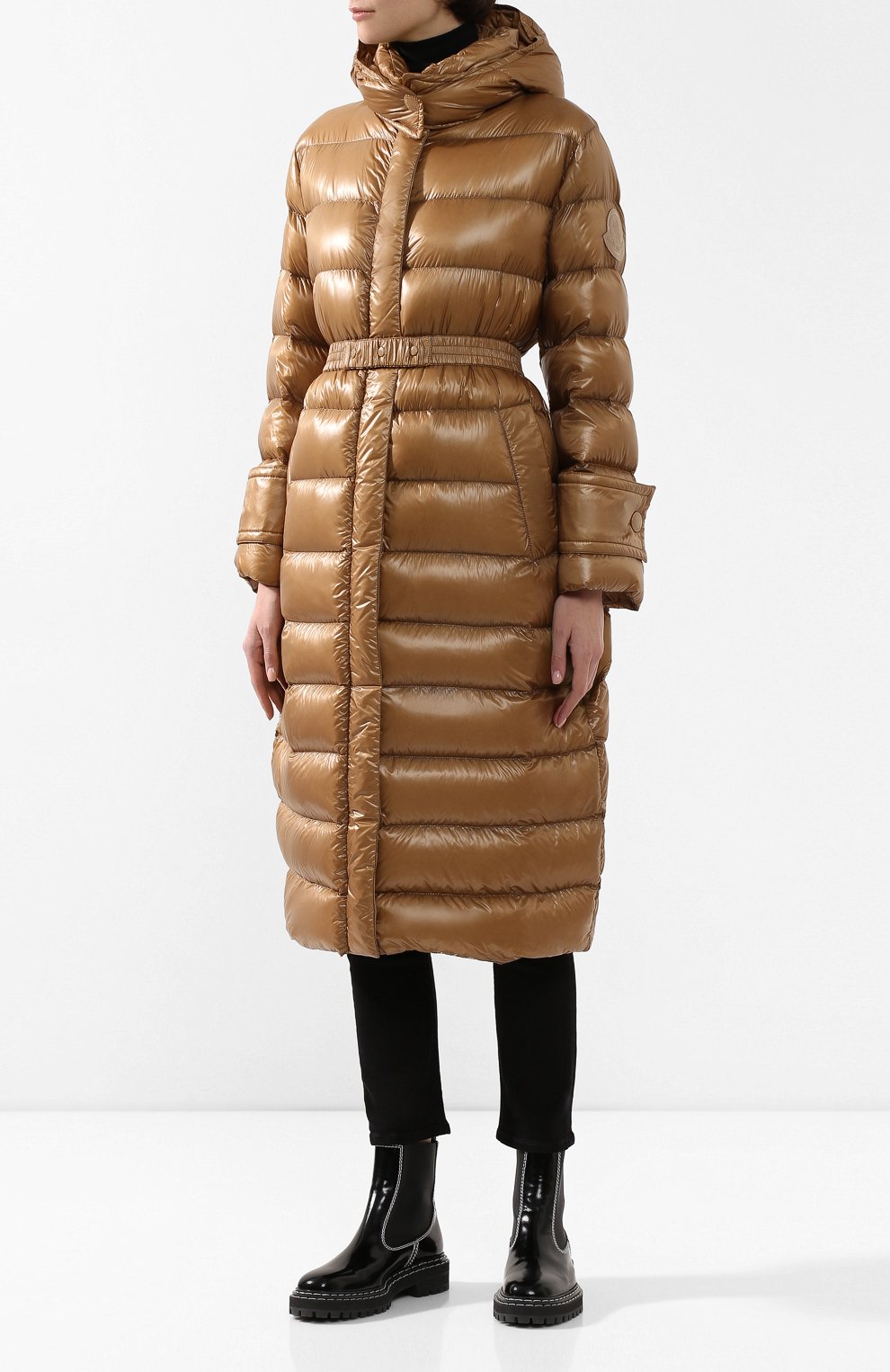 Пуховик cobalt MONCLER бежевого цвета по цене 116400 руб., арт. F1-093-1D501-00-C0384, фото 3 Пуховик cobalt MONCLER, арт. F1-093-1D501-00-C0384, фото 3