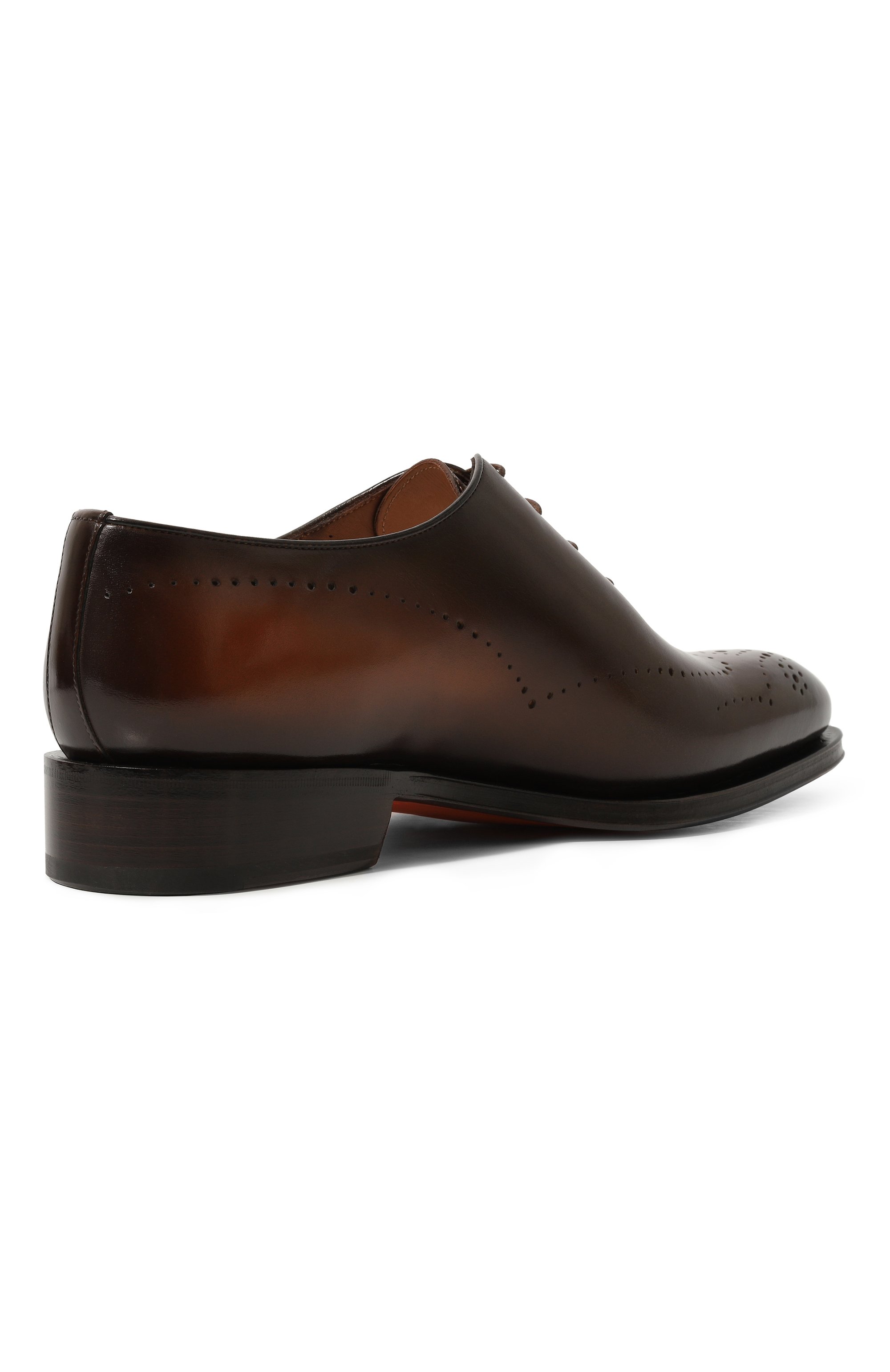 Кожаные оксфорды carter SANTONI коричневого цвета по цене 109500 руб., арт. MCCG18542MC8HSC2, фото 5 Кожаные оксфорды carter SANTONI, арт. MCCG18542MC8HSC2, фото 5