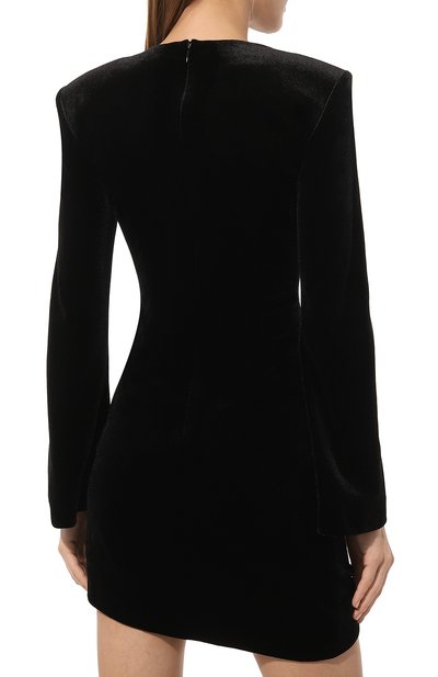 Бархатное платье с отделкой пайетками YANINA, арт. 0-2669A, фото 4