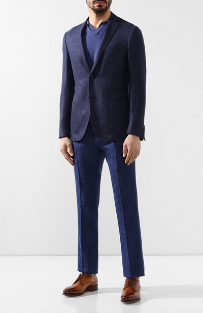 Кожаные дерби SANTONI, арт. MCLE16325MD5HBSDM45, фото 2