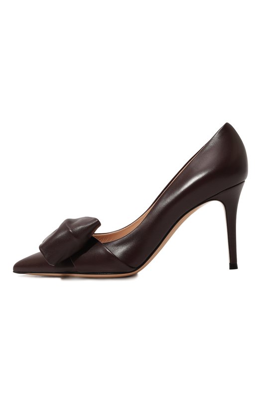 Кожаные туфли Safira Gianvito Rossi G22288.85RIC.NAPB0UR Бордовый  G22288.85RIC.NAPB0UR Фото 4