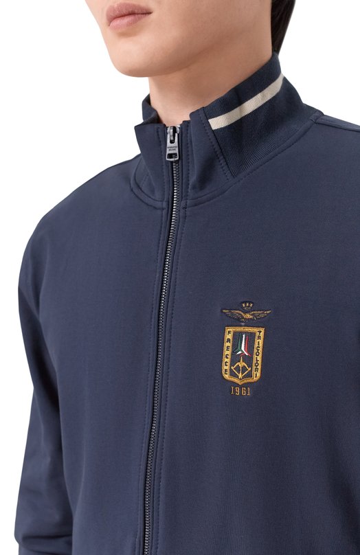 Хлопковая толстовка Aeronautica Militare FE2089UF00674 Синий  FE2089UF00674 Фото 5