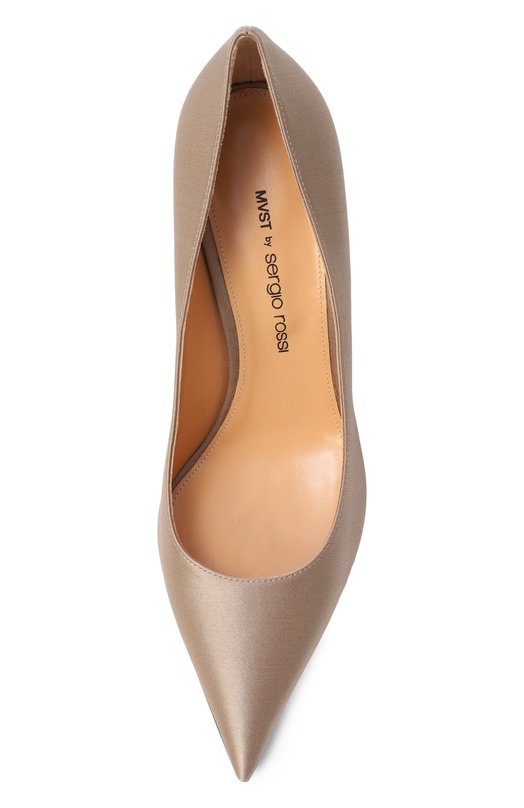 Атласные туфли MVST by Sergio Rossi MVST B14270-SATIN Бронзовый  B14270-SATIN Фото 6