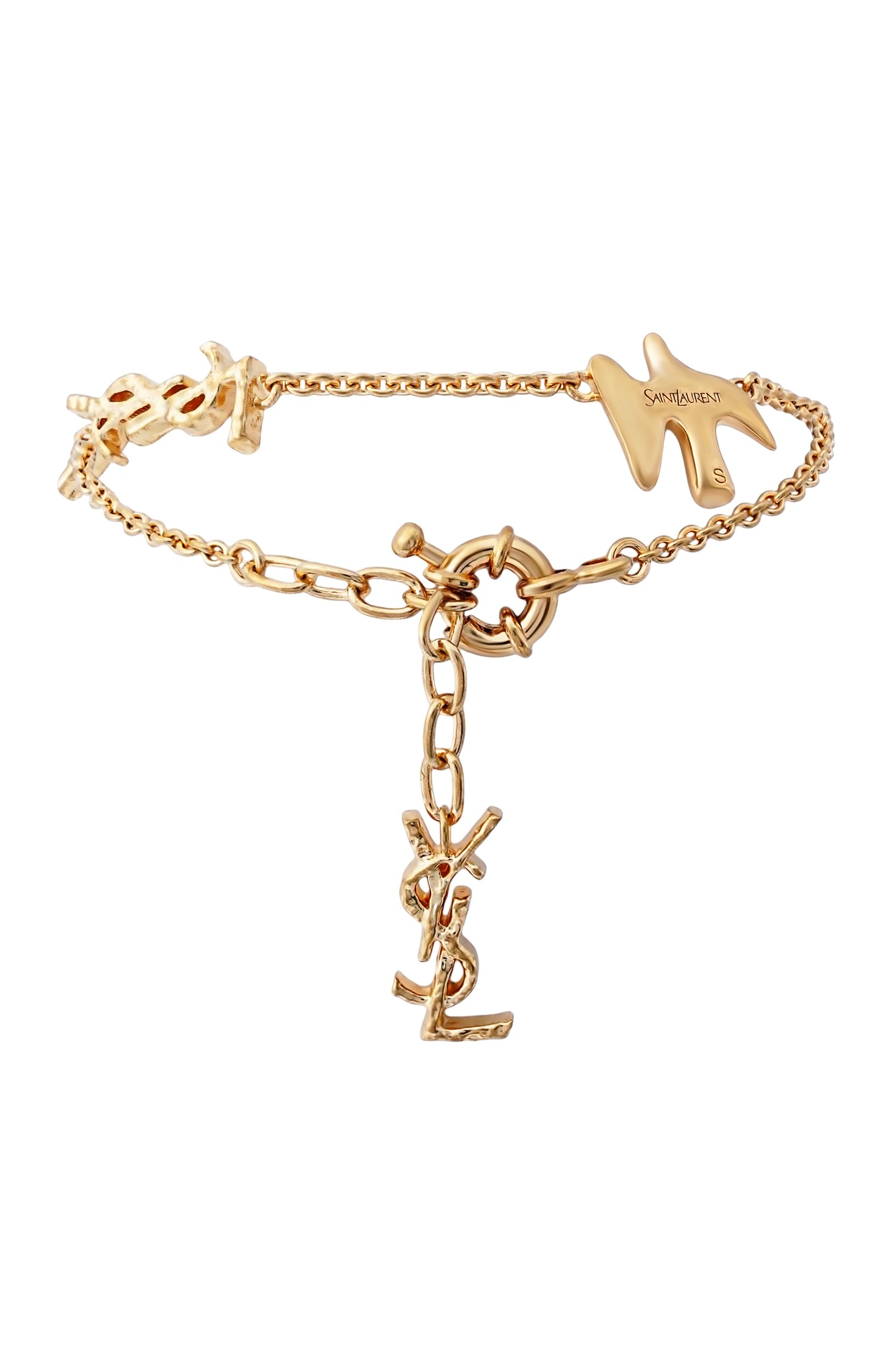 Браслет SAINT LAURENT золотого цвета по цене 38750 руб., арт. A003I0/Y1500, фото 3 Браслет SAINT LAURENT, арт. A003I0/Y1500, фото 3