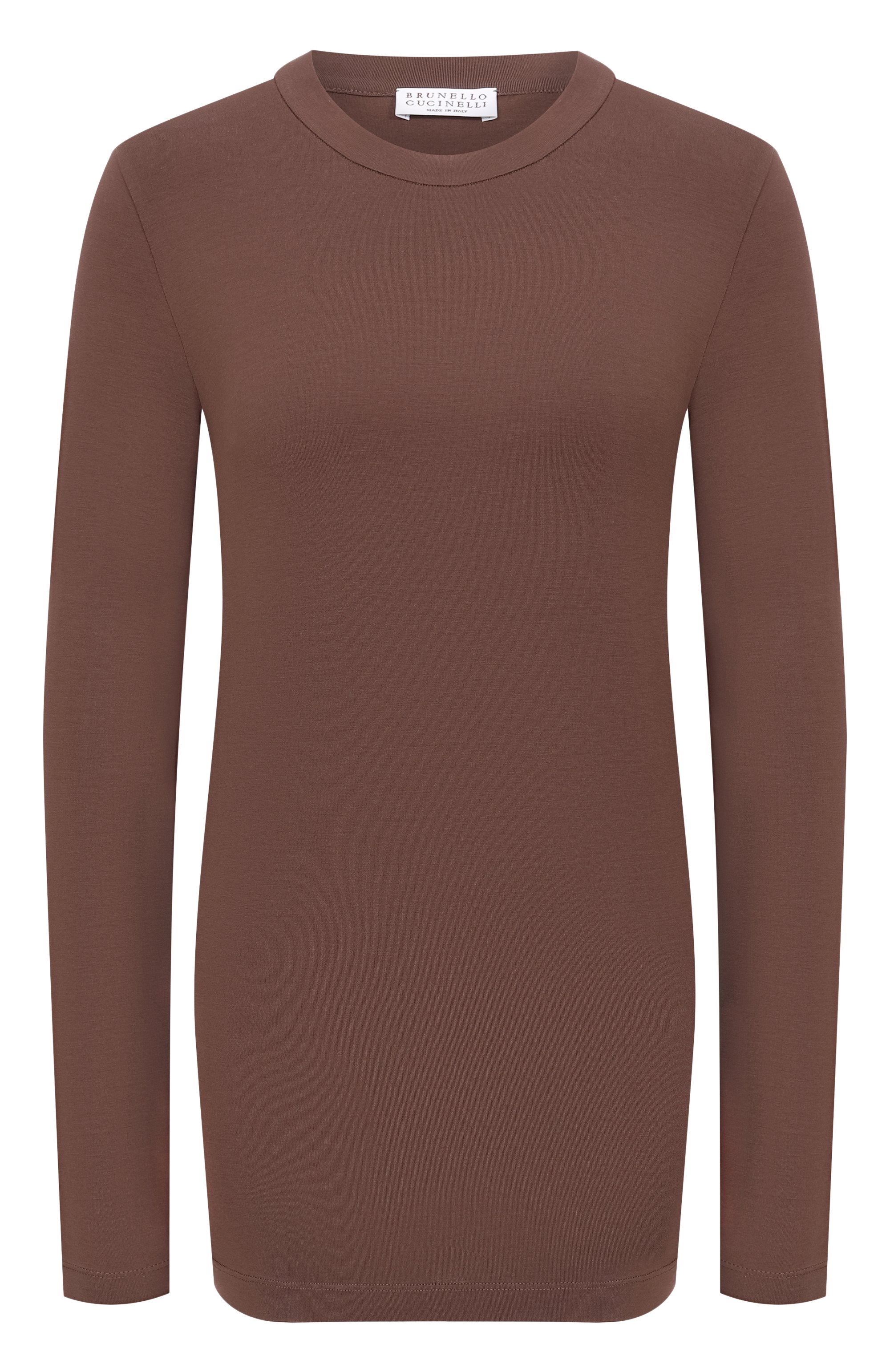 Хлопковый лонгслив BRUNELLO CUCINELLI, арт. MPT18B0107, фото 1