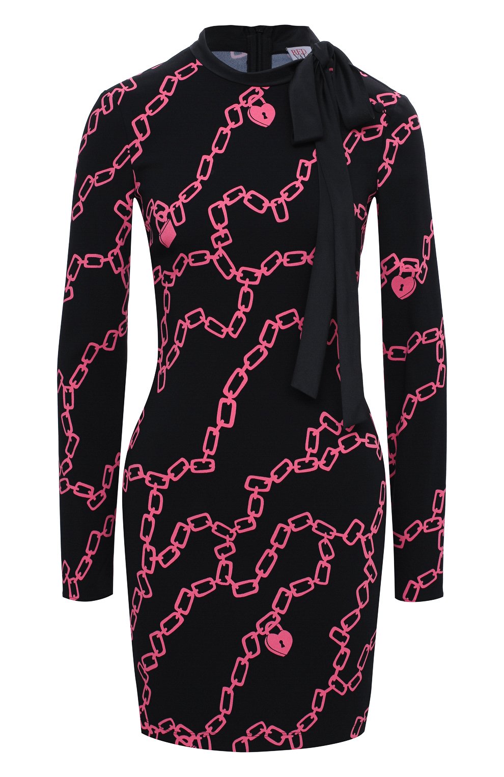 Платье из вискозы REDVALENTINO черного цвета по цене 47500 руб., арт. UR3VAR35/57F, фото 1 Платье из вискозы REDVALENTINO, арт. UR3VAR35/57F, фото 1