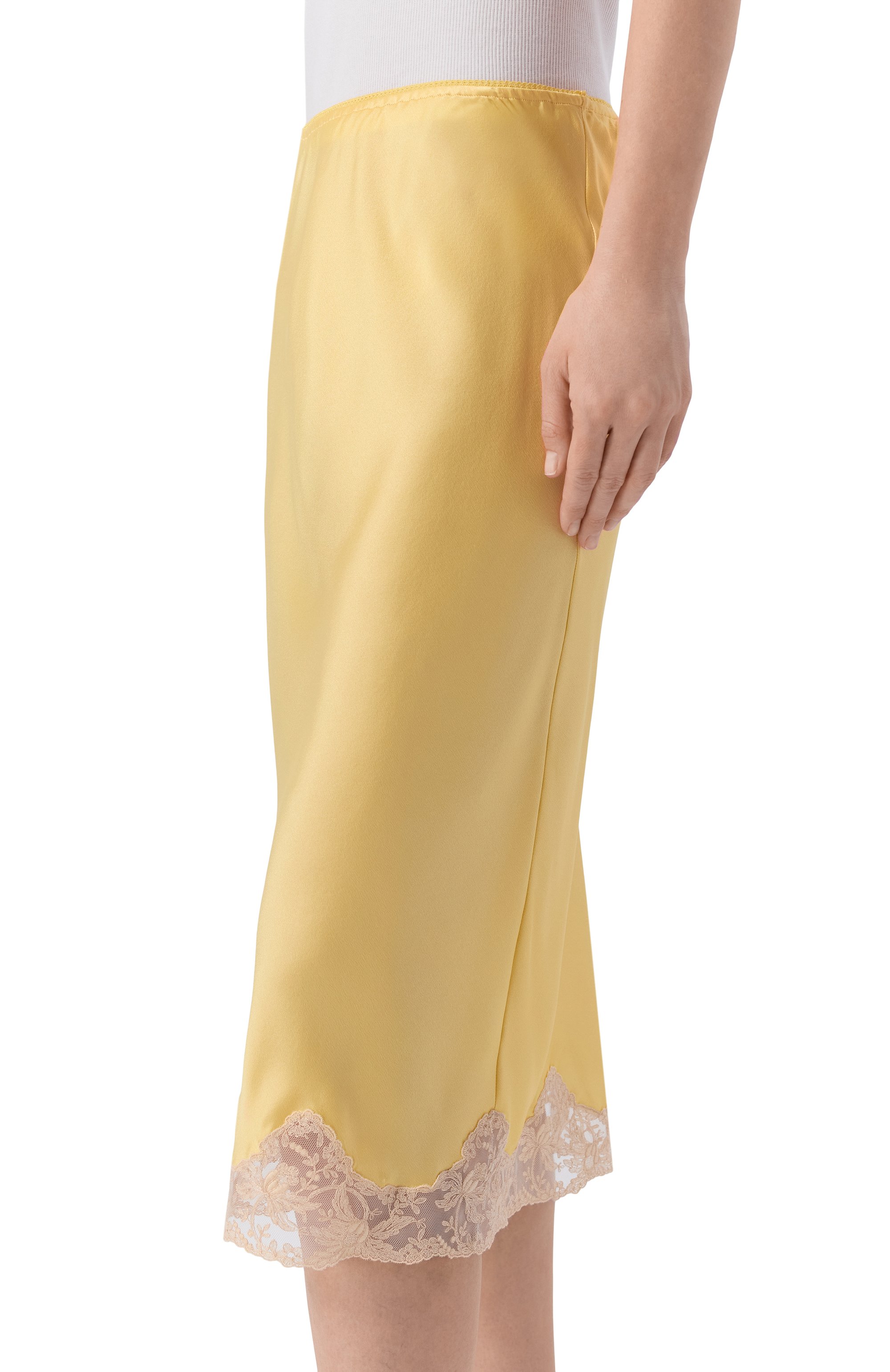 Атласная юбка SAINT LAURENT, арт. 851414/Y7G27, фото 5