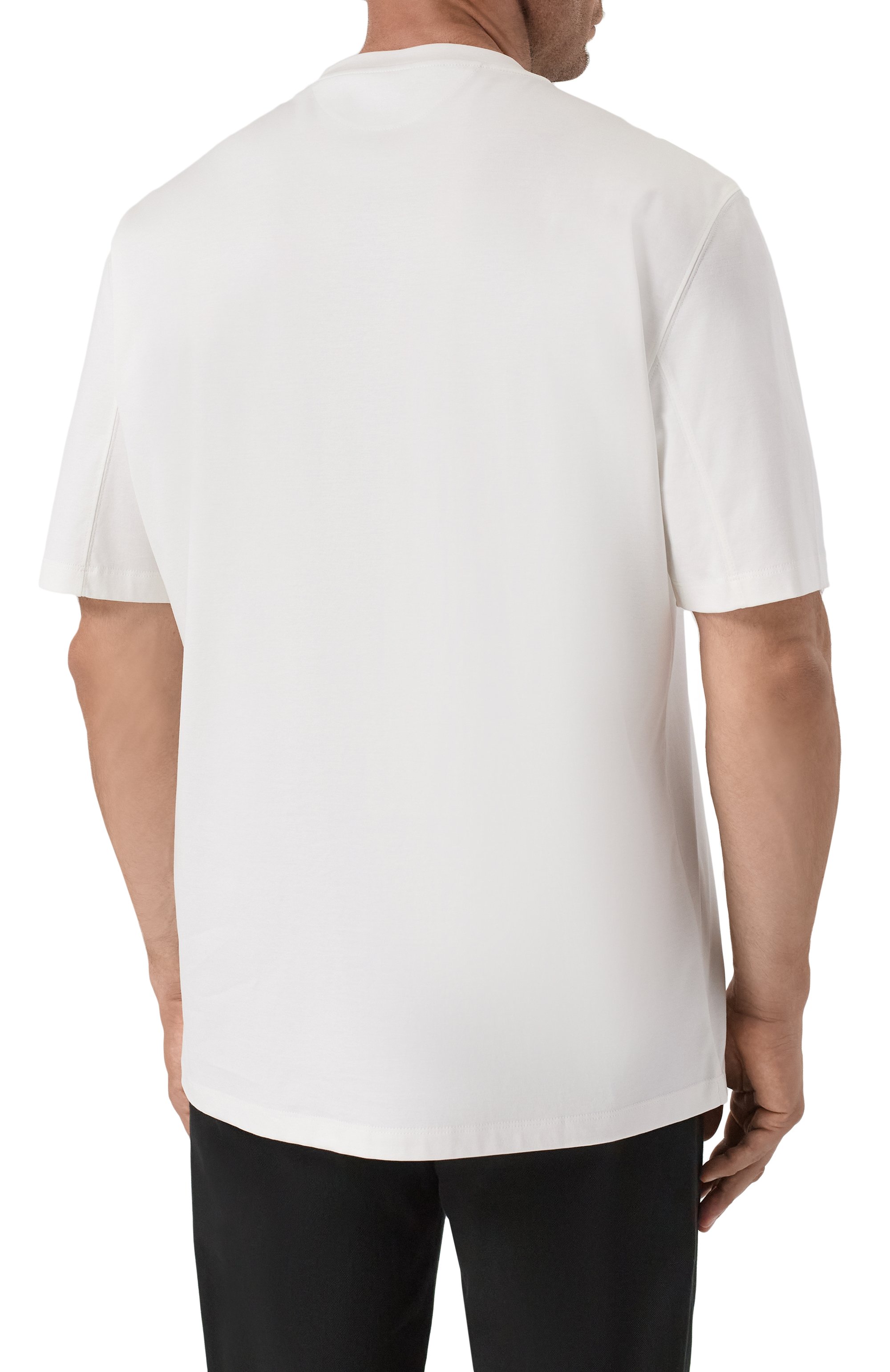 Хлопковая футболка BRUNELLO CUCINELLI, арт. M0B138440, фото 4