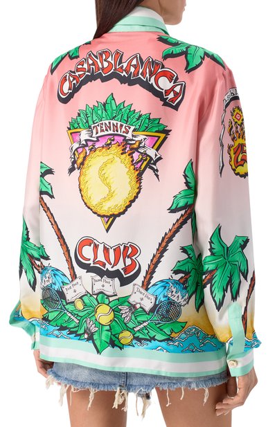 Шелковая рубашка CASABLANCA, арт. U-WS25-SH-021-02, фото 4