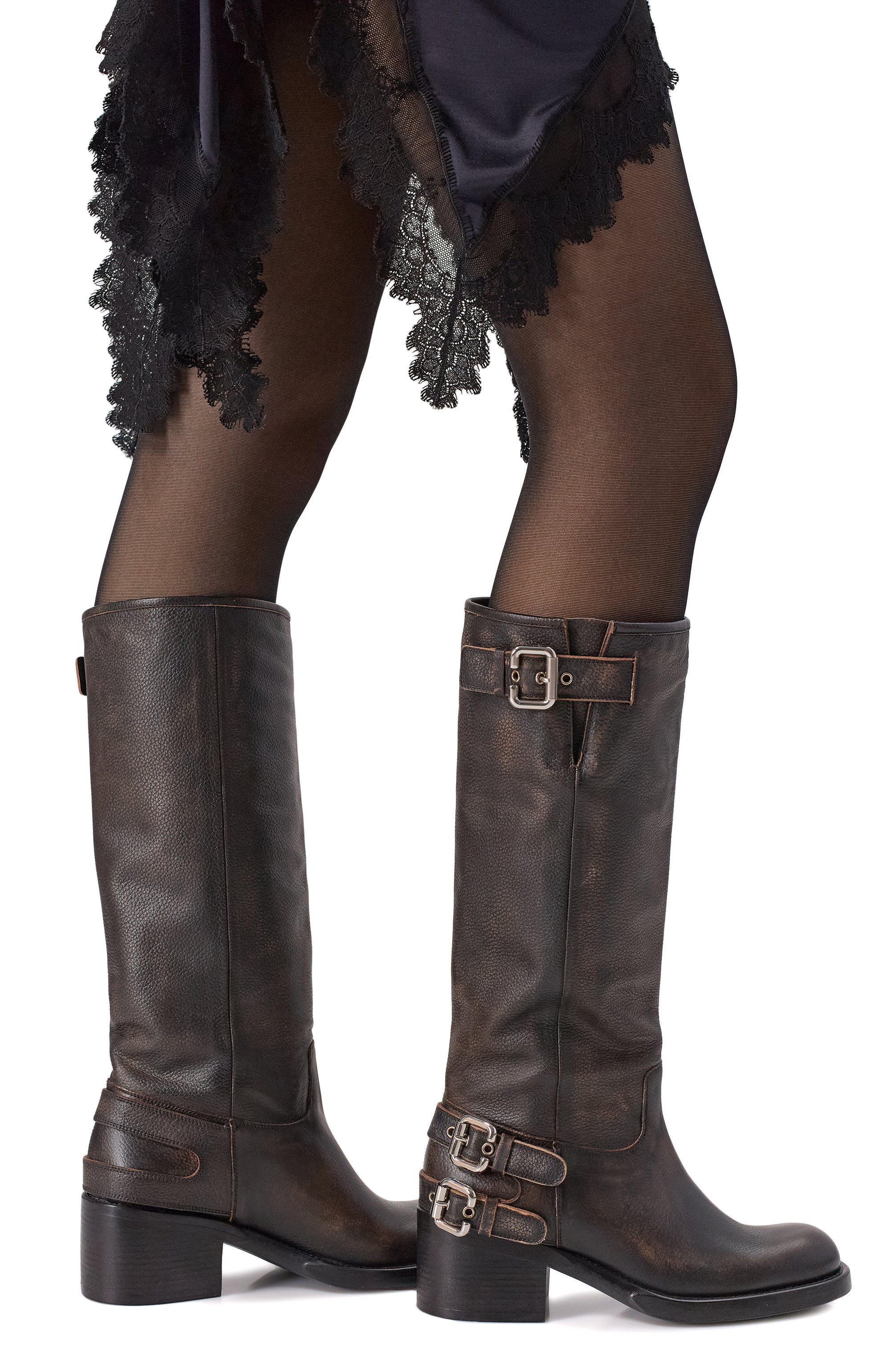 Кожаные сапоги dakota CHLOÉ, арт. CHC25A12ESY, фото 2