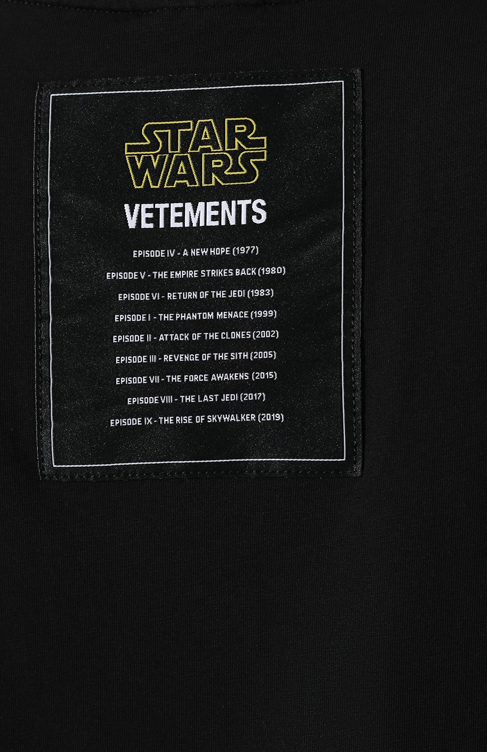 Хлопковая футболка star wars x vetements VETEMENTS, арт. USW21TS003 1600/W, фото 6