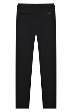 Детские шерстяные брюки BALMAIN черного цвета, арт. BU6R30 | Фото 2 (Материал сплава: Проставлено; Нос: Не проставлено; Материал внешний: Шерсть; Стили: Классический; Девочки-школьная форма: Брюки; Ростовка одежда: 8 лет | 128 см, 10 - 11 лет | 140 - 146см, 16 лет | 164 см, 13 - 15 лет | 158 см, 12 лет | 152 см)